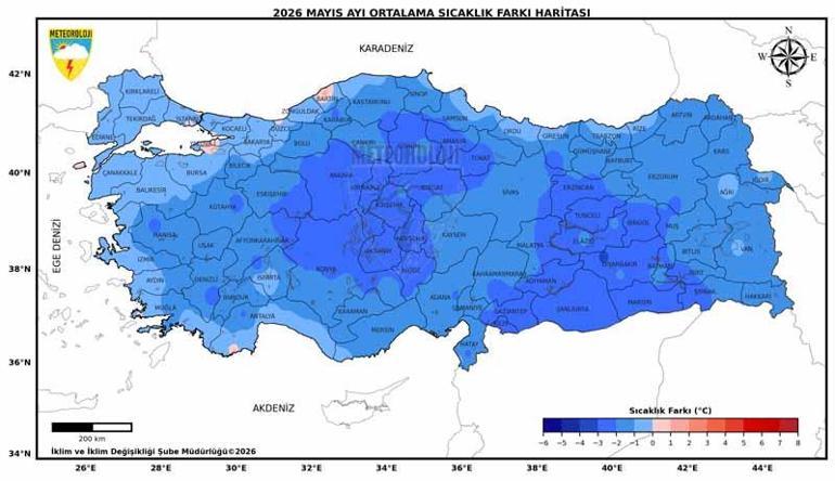Son 56 yılın en soğuk 7nci mayıs ayı