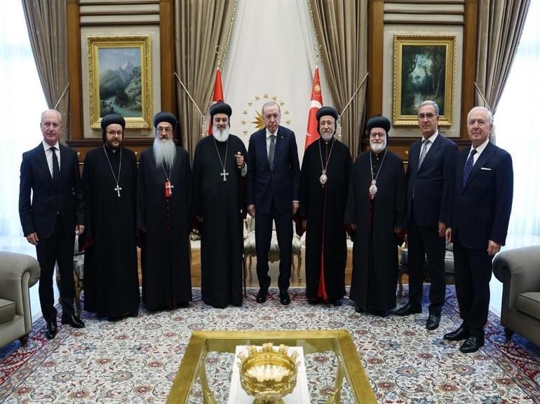 Cumhurbaşkanı Erdoğan, Süryani Ortodoks Kilisesi Patriğini kabul etti
