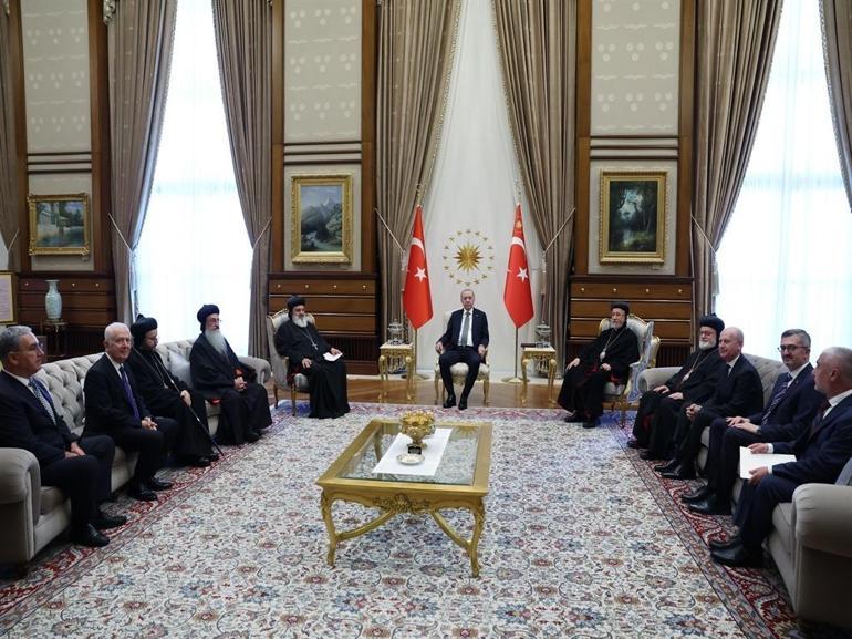 Cumhurbaşkanı Erdoğan, Süryani Ortodoks Kilisesi Patriğini kabul etti