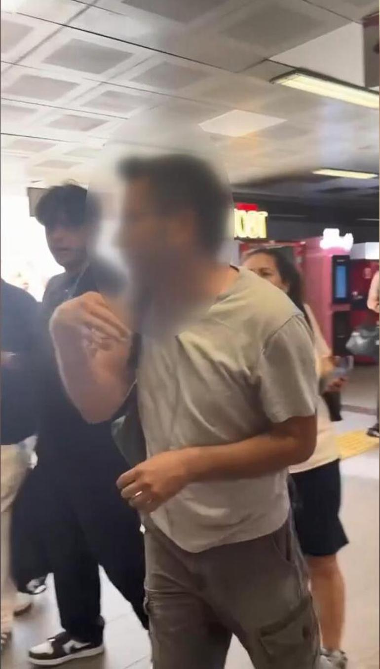 Şişli’de metrobüs istasyonunda gizlice kadın fotoğrafı çeken şüpheliye vatandaş müdahale etti