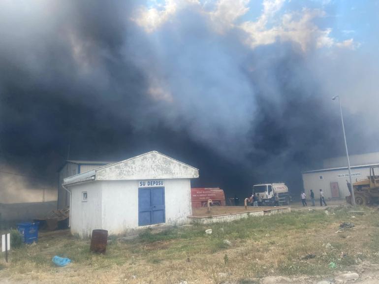 Edirne’de katı atık bertaraf tesisinde yangın