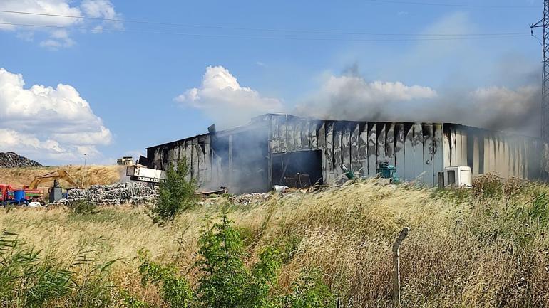 Edirne’de katı atık bertaraf tesisinde yangın