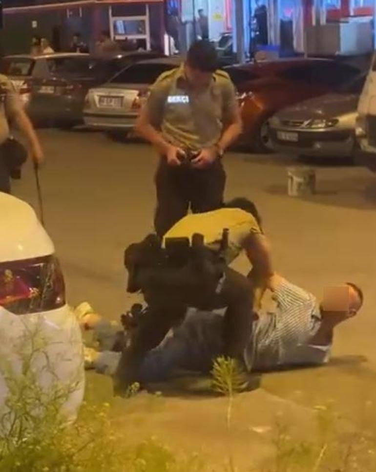 Kesici aletle bekçilere saldıran şüpheli, bacağından vurularak yakalandı