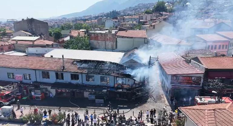 Bursada tarihi çarşıda yangın