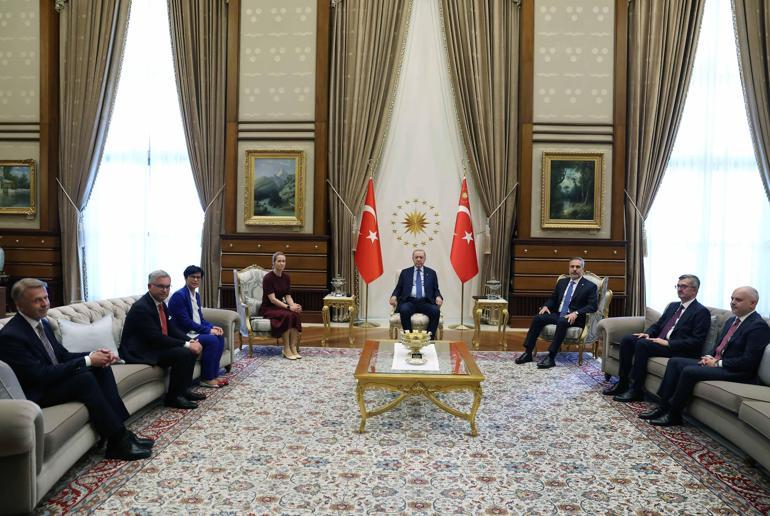 Cumhurbaşkanı Erdoğan, AB Yüksek Temsilcisi Kallası kabul etti