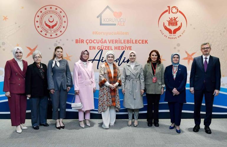 Emine Erdoğan: 9 bin koruyucu ailemiz 11 bin çocuğumuzu baş tacı ediyor