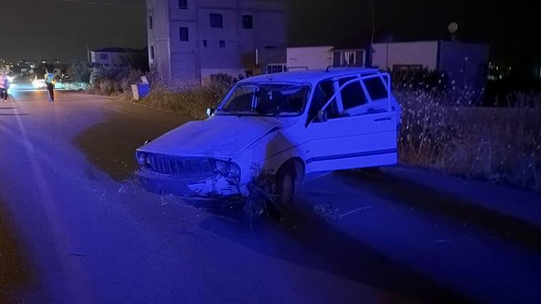 Osmaniye’de elektrikli bisiklet ile otomobilin çarpışması kamerada; 1 yaralı