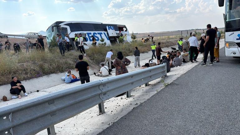 Aksaray’da otobüs yoldan çıktı; 40 yaralı