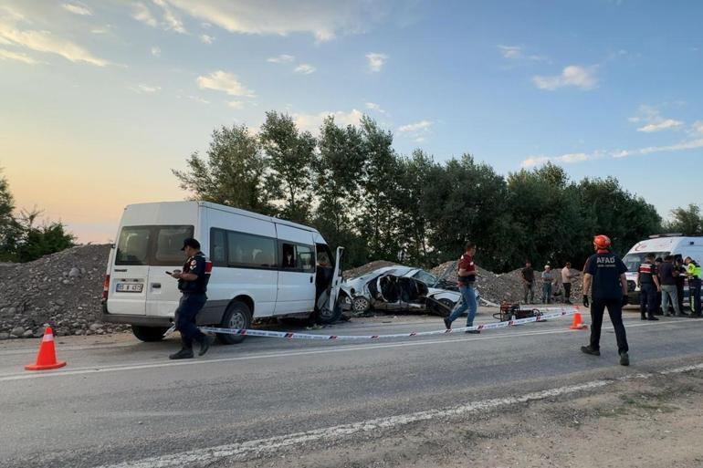 Amasya’da otomobil ile minibüs çarpıştı: 1 ölü, 3 yaralı