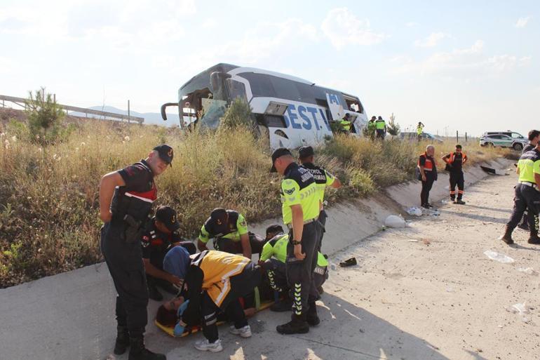 Aksaray’daki otobüs kazasında yaralılardan 1’i öldü, 9 kişinin tedavisi sürüyor