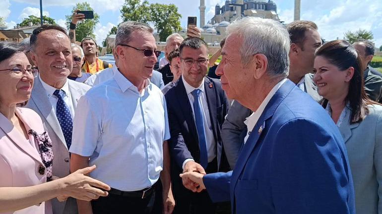 Mansur Yavaş, Kırkpınar Yağlı Güreşlerini izlemek için Edirneye geldi
