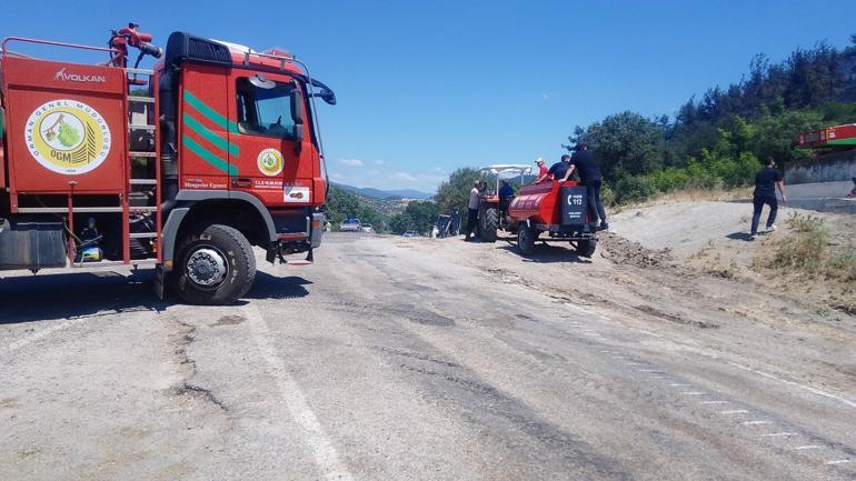 Balıkesirde orman yangını