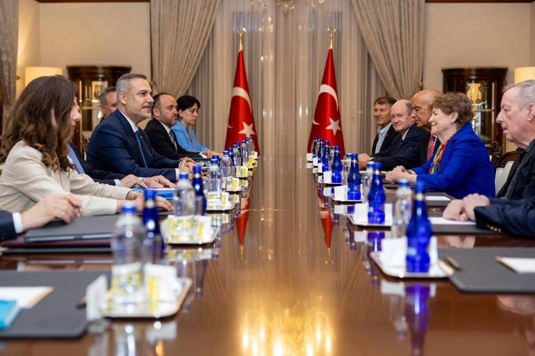 Bakan Fidan, ABD Senatosu NATO Gözlem Grubu Eş Başkanı Shaheeni kabul etti