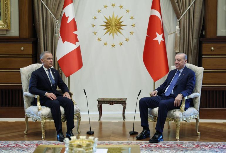 Cumhurbaşkanı Erdoğan, Kanada Başbakanı Carneyi kabul etti