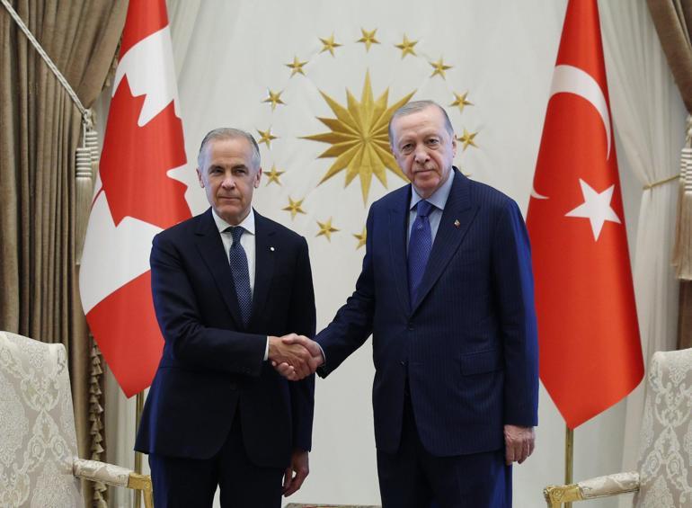 Cumhurbaşkanı Erdoğan, Kanada Başbakanı Carneyi kabul etti