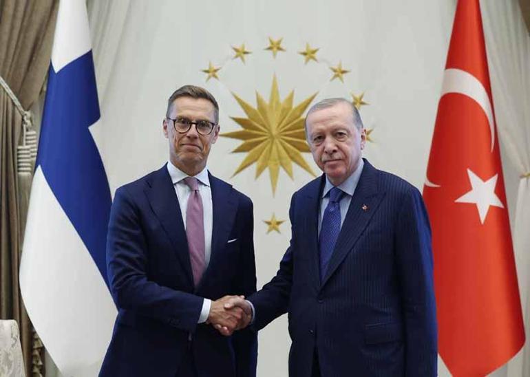Cumhurbaşkanı Erdoğan, Finlandiya Cumhurbaşkanı Stubb ile bir araya geldi