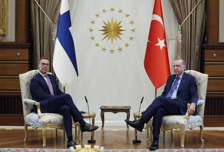 Cumhurbaşkanı Erdoğan, Finlandiya Cumhurbaşkanı Stubb ile bir araya geldi