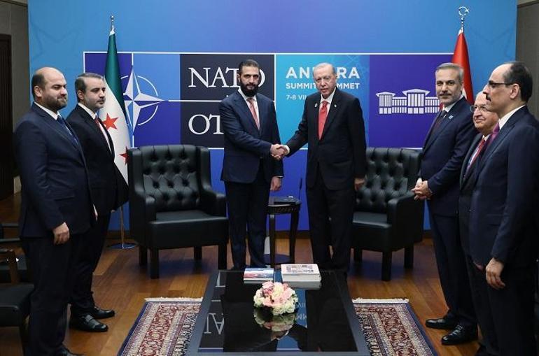 Cumhurbaşkanı Erdoğan, Suriye Cumhurbaşkanı Şara ile görüştü