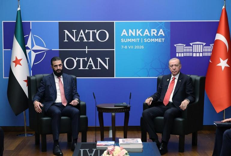 Cumhurbaşkanı Erdoğan, Suriye Cumhurbaşkanı Şara ile görüştü