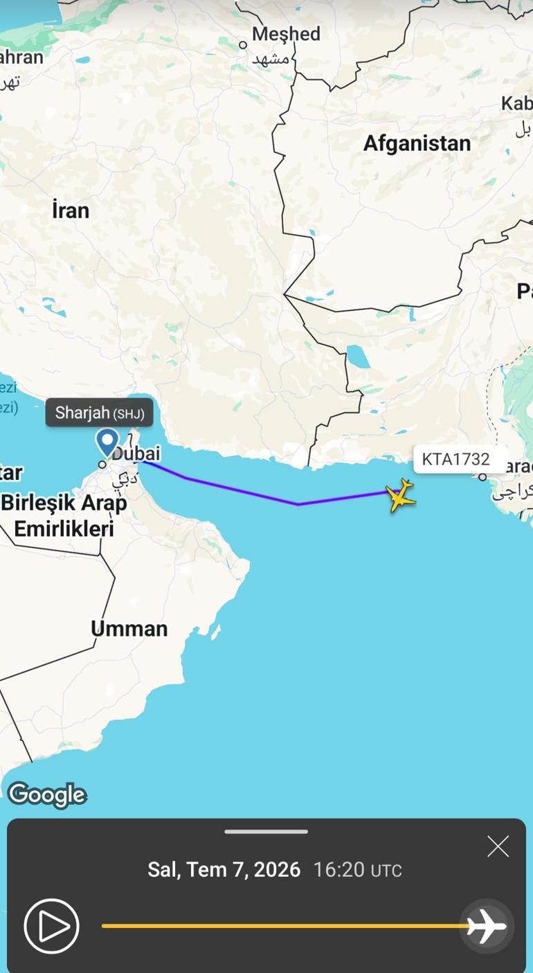 Arap Denizi açıklarında radardan kaybolan uçağın enkazı bulundu