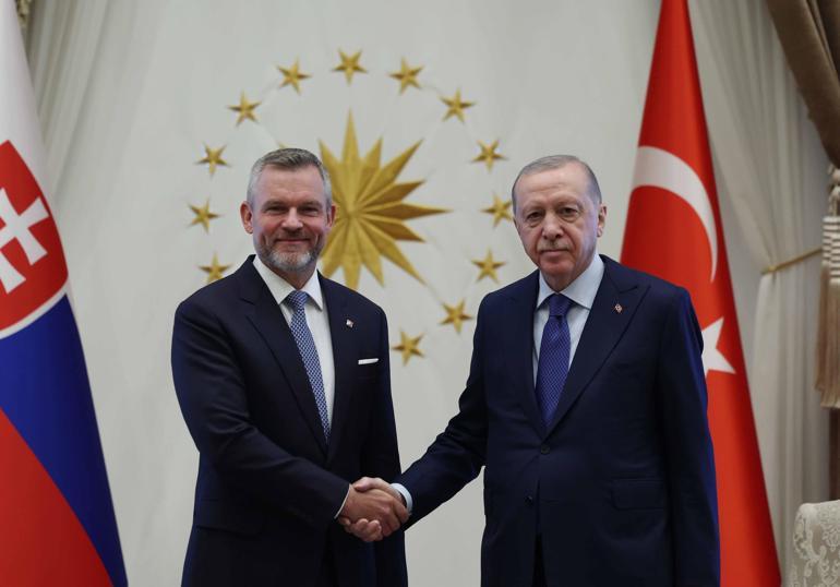 Cumhurbaşkanı Erdoğan, Slovakya Cumhurbaşkanı Pellegrini ile görüştü