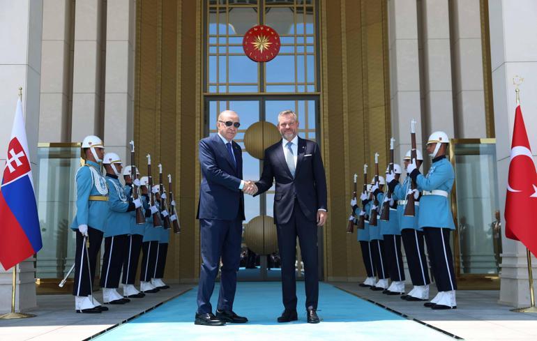 Cumhurbaşkanı Erdoğan, Slovakya Cumhurbaşkanı Pellegrini ile görüştü