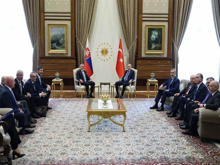 Cumhurbaşkanı Erdoğan, Slovakya Cumhurbaşkanı Pellegrini ile görüştü