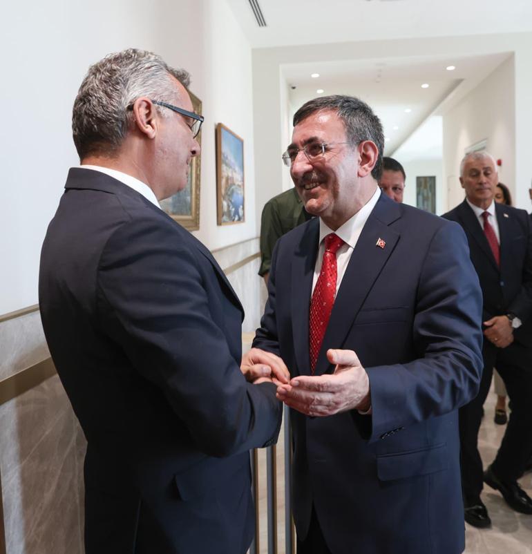 Cumhurbaşkanı Yardımcısı Yılmaz, KKTC Cumhurbaşkanı Erhürman ile görüştü