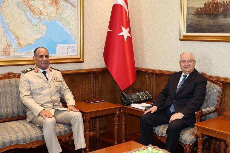 Bakan Güler, Mısırlı mevkidaşı Zaher ile görüştü