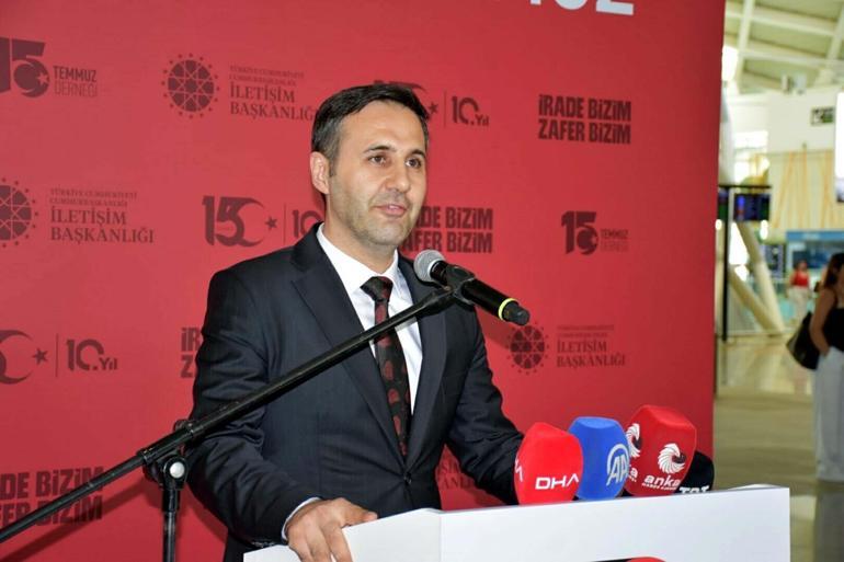 İzmir Adnan Menderes Havalimanında 15 Temmuz Hafıza ve Hatıra sergisi