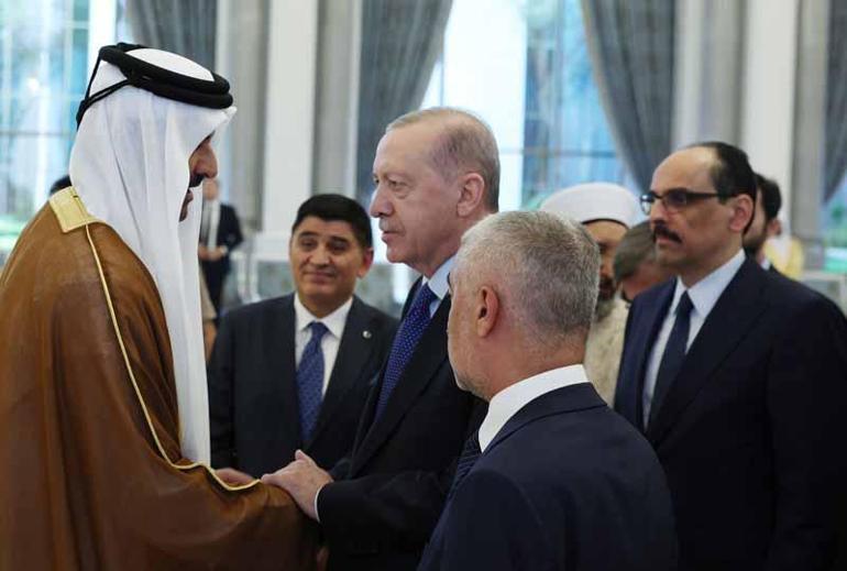 Cumhurbaşkanı Erdoğan, Katar Emiri Al Sani’ye taziye ziyaretinde bulundu