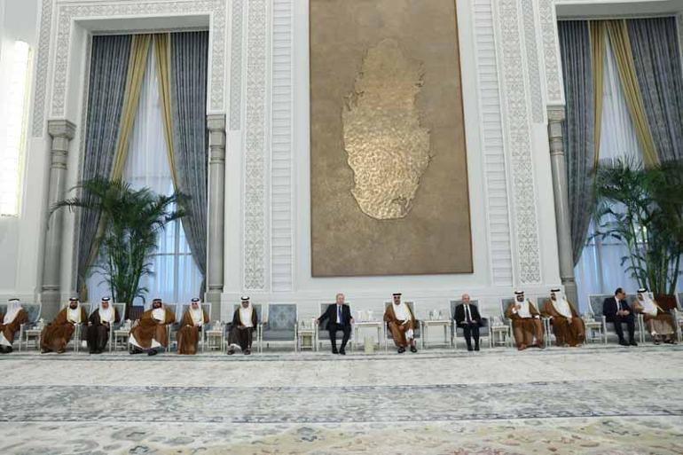 Cumhurbaşkanı Erdoğan, Katar Emiri Al Sani’ye taziye ziyaretinde bulundu
