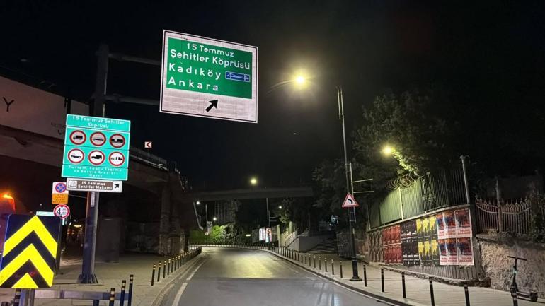 İstanbulda 15 Temmuz Şehitler Köprüsü ve bazı yollar trafiğe kapatıldı