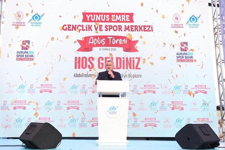 Sultangazi’de Yunus Emre Gençlik ve Spor Merkezi hizmete açıldı