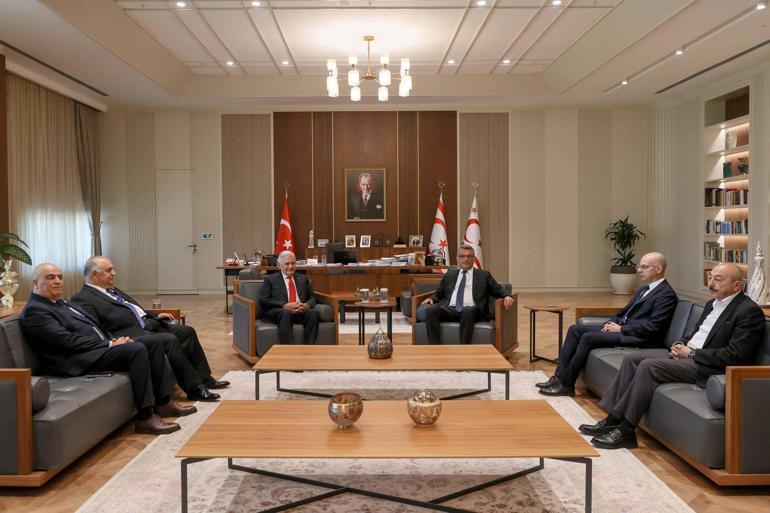 KKTC Cumhurbaşkanı Erhürman, TDT Aksakallar Konseyi Başkanı Yıldırımı kabul etti