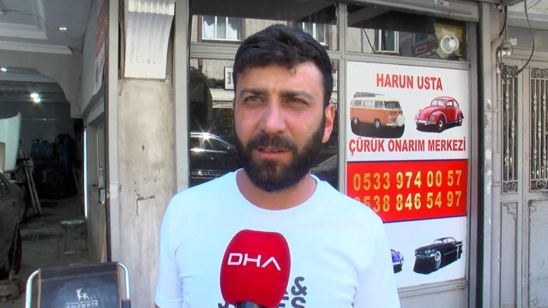 Gaziosmanpaşada sokak ortasında kavga kamerada