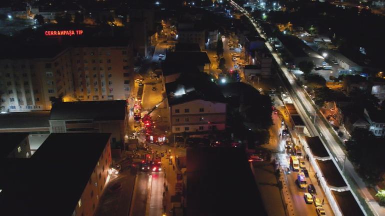Cerrahpaşa Diş Hekimliği Fakültesi binasında çıkan yangın söndürüldü