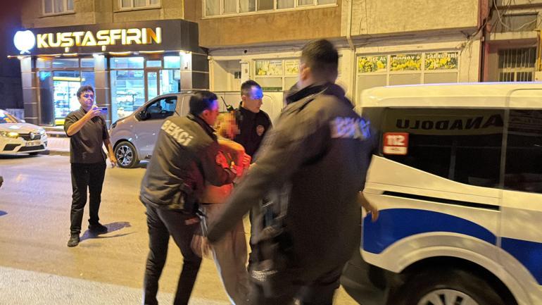 Polise direnen alkollü sürücü biber gazı ile etkisiz hale getirildi