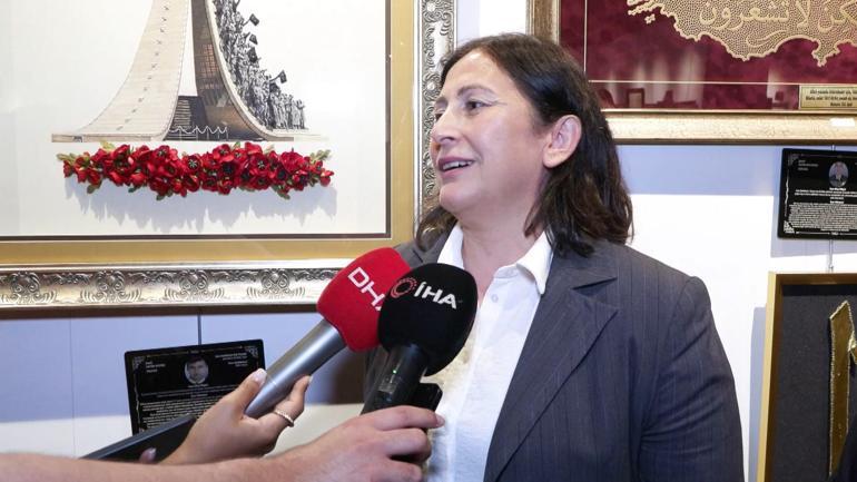 Bakan Göktaş: Sergi şehit eşlerimizin ve gazilerimizin sanatla şifa bulması adına başlatıldı