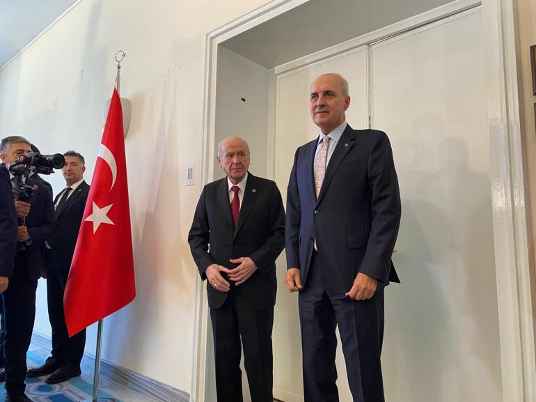 TBMM Başkanı Kurtulmuş, Bahçeliyi ziyaret etti
