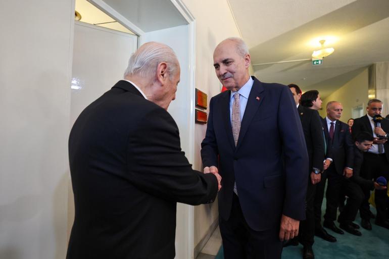 TBMM Başkanı Kurtulmuş, Bahçeliyi ziyaret etti