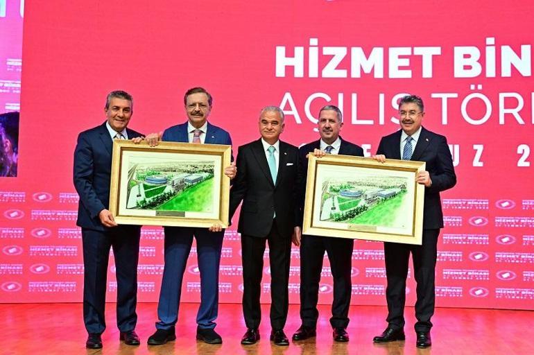Bakan Yardımcısı Gürcan ve Hisarcıklıoğlu, ETO hizmet binasının açılışına katıldı