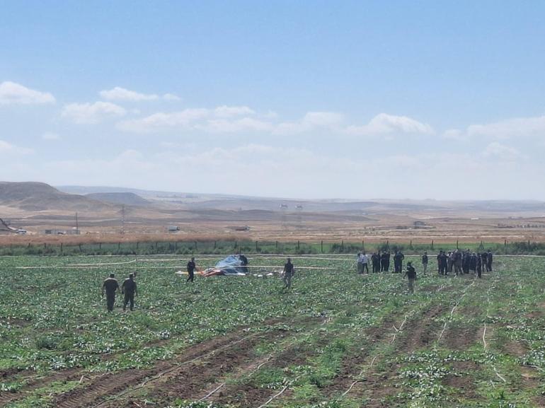 Ankarada eğitim helikopteri düştü; 2 yaralı