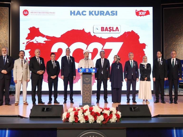 2027 yılı hac kuraları çekildi