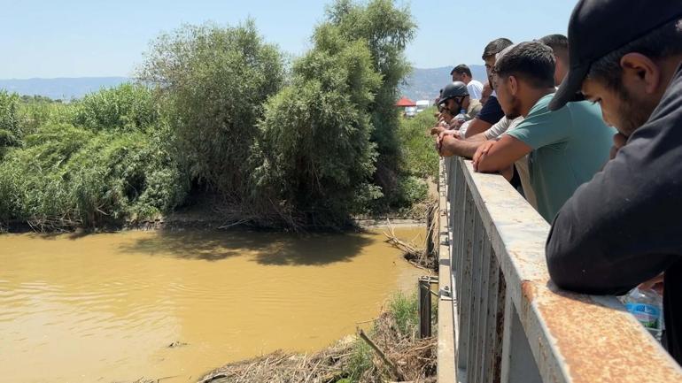 Eda ve Şahinin nehirde akıntıya kapıldıkları anlar kamerada