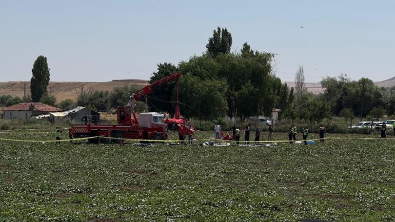 Ankarada eğitim helikopteri düştü; 1 ölü, 1 yaralı