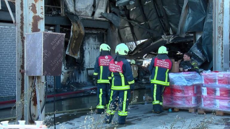 Çatalca’da fabrikada yangın: 1 işçi yaralandı
