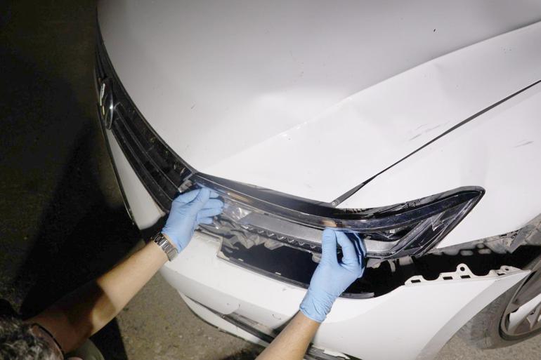 Ölümlü kaza sonrası kaçan sürücü far kırıklarından yakalandı