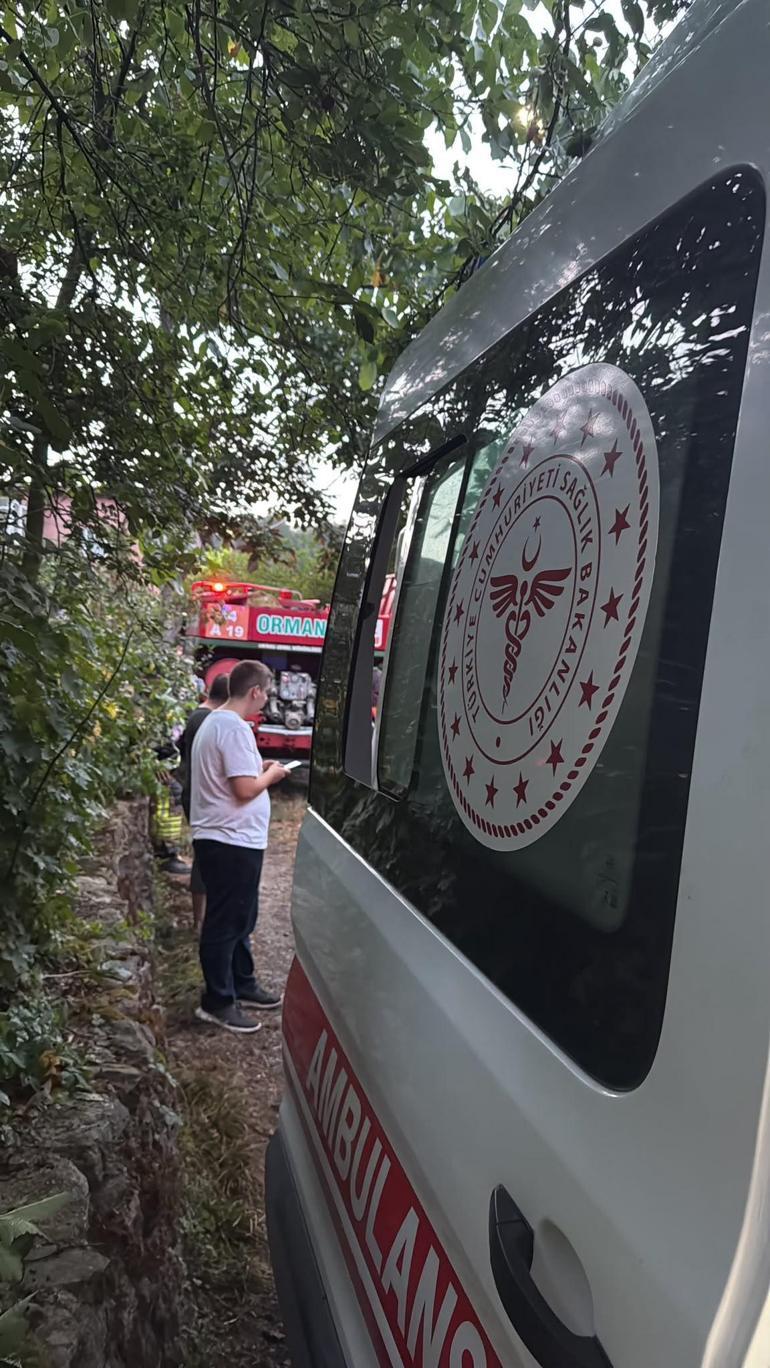 Sarıyerde ormanda çıkan yangında 1 itfaiye eri yaralandı