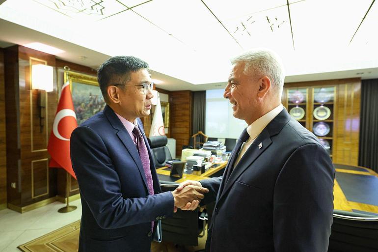 Bakan Bolat, Malezya’nın Ankara Büyükelçisi Shaffieq ile görüştü